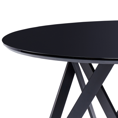 Masă de dining OXHILL Negru 120 cm 120 cm [3]