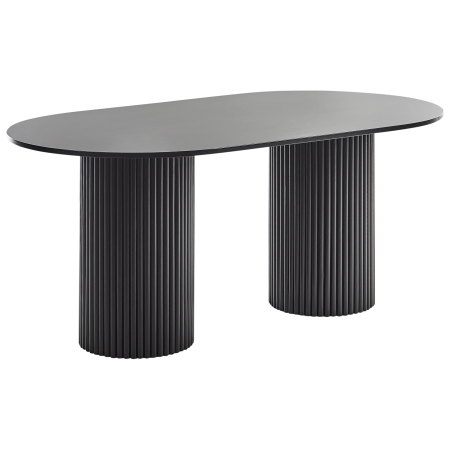 Dining table SHERIDAN Black 180 cm 100 cm [1]