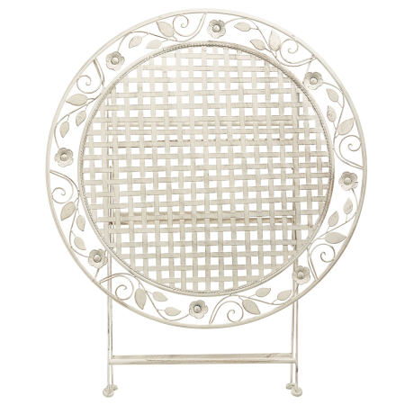 BIVIO Garden Table 90 cm 90 cm Metal Off-White [3]