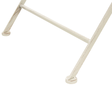 BIVIO Garden Table 90 cm 90 cm Metal Off-White [5]