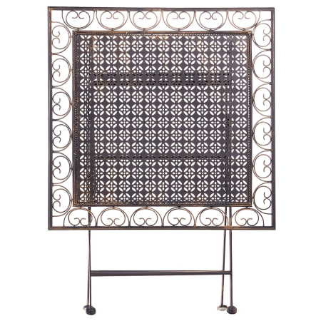 Garden Table BORMIO 70 cm 70 cm Metal Black [3]