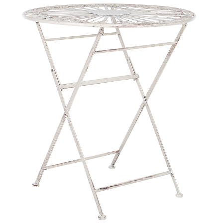 Masă de grădină SCAFA Metal Alb Pliabil [1]