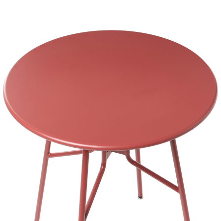 Masă de grădină TALTAL 64 cm 64 cm Metal Roșu [4]