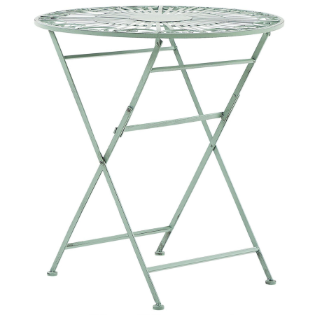 Masă de grădină TRENTO 70 cm 70 cm Metal Verde deschis [1]