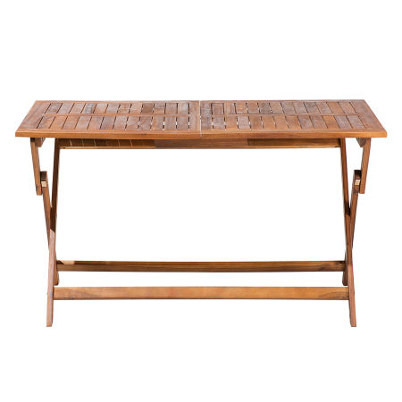 Masă dining de exterior CENTO 140 cm 75 cm Lemn de acacia Maro [3]