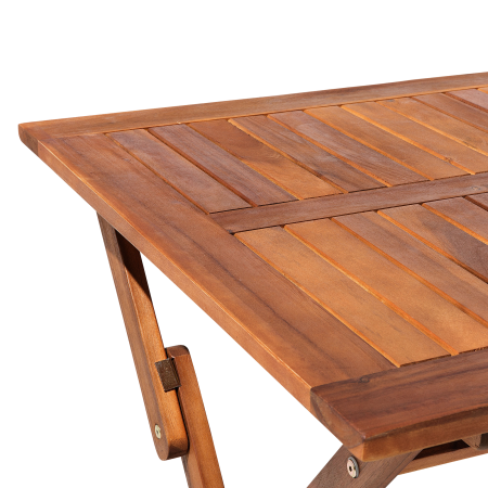 Masă dining de exterior CENTO 140 cm 75 cm Lemn de acacia Maro [7]