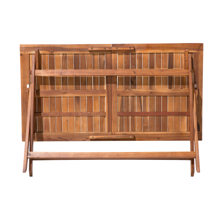 Masă dining de exterior CENTO 140 cm 75 cm Lemn de acacia Maro [10]