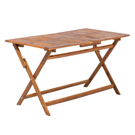 Masă dining de exterior CENTO 140 cm 75 cm Lemn de acacia Maro [1]