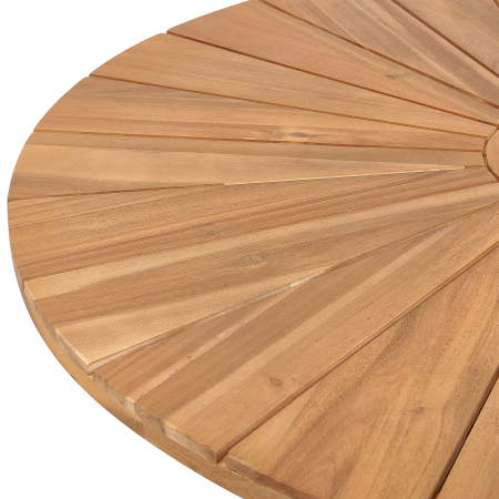 Masă dining de exterior CISSONE 110 cm 110 cm Lemn de acacia Maro [4]