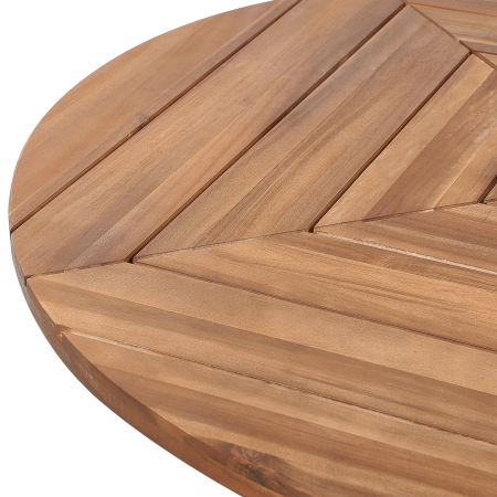 Masă dining de exterior LISSONE 110 cm 110 cm Lemn de acacia Maro [4]