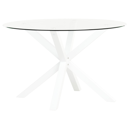 MALETTO outdoor dining table 120 cm 120 cm Glass White [3]
