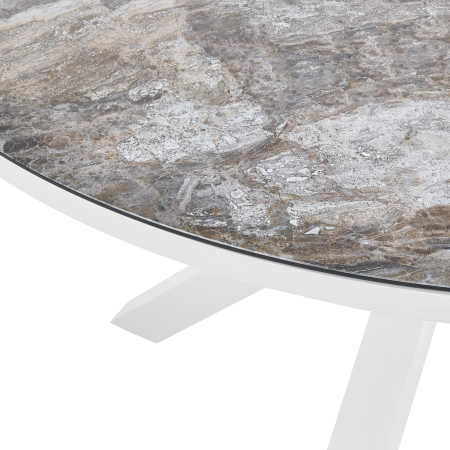 Outdoor dining table MALETTO 120 cm 120 cm Glass Dark grey [4]