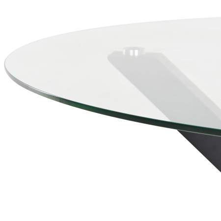 MALETTO outdoor dining table 120 cm 120 cm Glass Black [4]