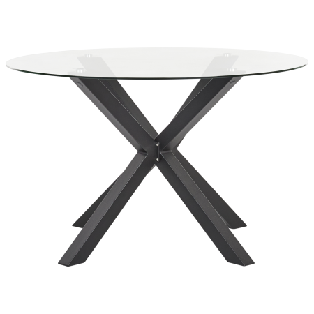 MALETTO outdoor dining table 120 cm 120 cm Glass Black [1]