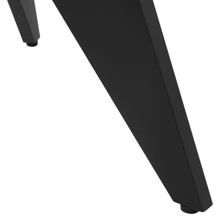 Masă dining de exterior OLMETTO 83 cm 110 cm Sticlă Negru [5]