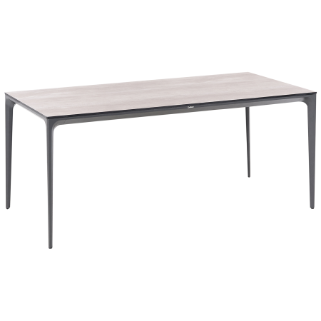 Masă dining de exterior SOVARETO 180 cm 90 cm aspect lemnos Gri deschis [3]