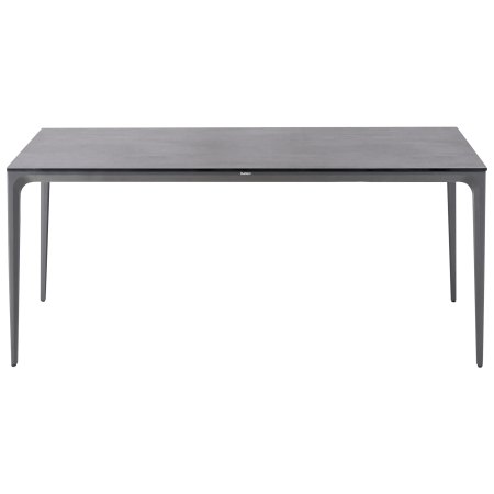 Outdoor dining table SOVARETO 180 cm 90 cm stone effect Dark grey [4]