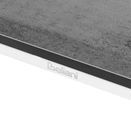 Outdoor dining table SOVARETO 180 cm 90 cm stone effect Dark grey [6]