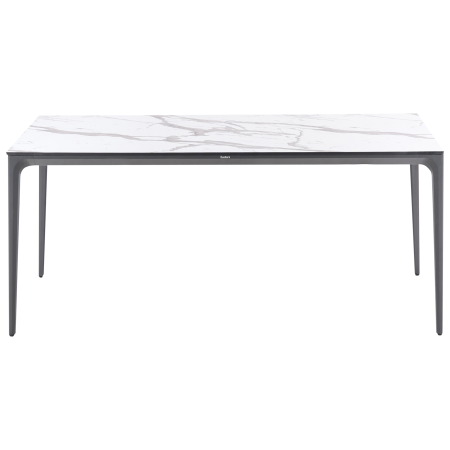 Outdoor dining table SOVARETO 180 cm 90 cm marble effect Marble white [4]