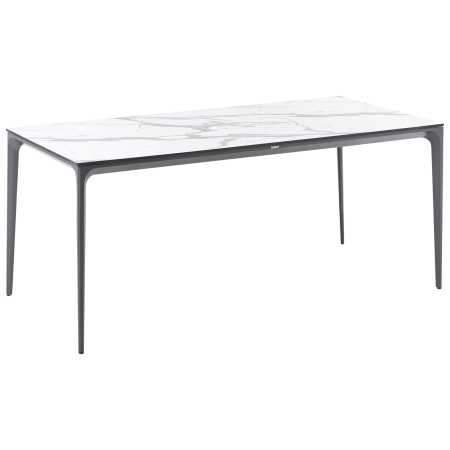 Outdoor dining table SOVARETO 180 cm 90 cm marble effect Marble white [3]