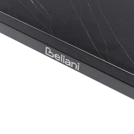 Masă dining de exterior SOVARETO 180 cm 90 cm efect marmorat Negru marmură [6]