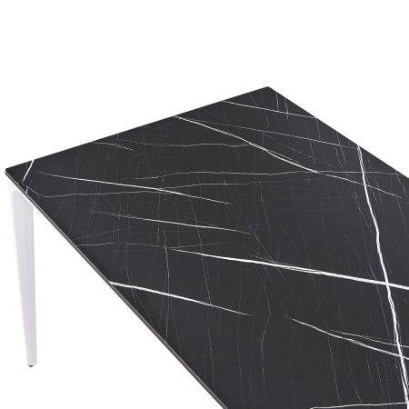 Outdoor dining table SOVARETO 180 cm 90 cm marble effect Marble black [5]
