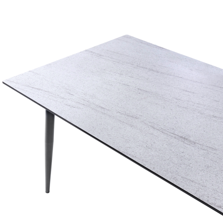 Masă dining de exterior TOLENTINO 180 cm 90 cm efect de piatră Aspect travertin [4]