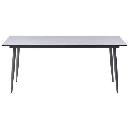 Masă dining de exterior TOLENTINO 180 cm 90 cm efect de piatră Aspect travertin [3]