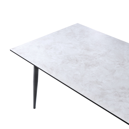 Masă dining de exterior TOLENTINO 180 cm 90 cm efect de piatră Gri deschis [4]