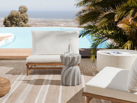 Mese - Masă laterală ALGUA Gri