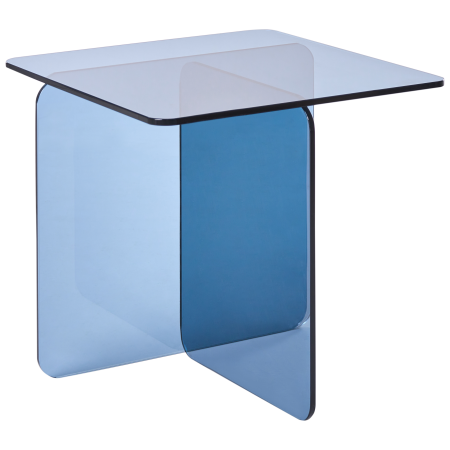 Masă laterală AMISK Sticlă securizată Albastru [1]