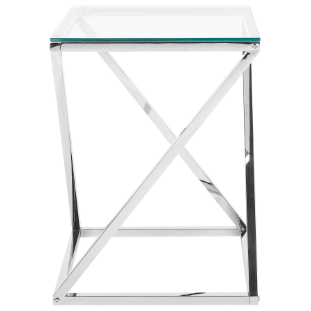 BEVERLY Side table Glass Silver [3]