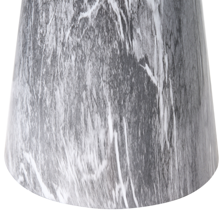 CARTER Side Table Tempered Glass Grey Marble [4]