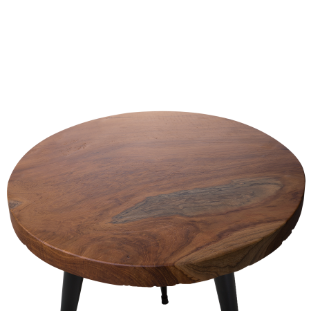 Side Table DETAH Teak Wood Dark Brown [4]