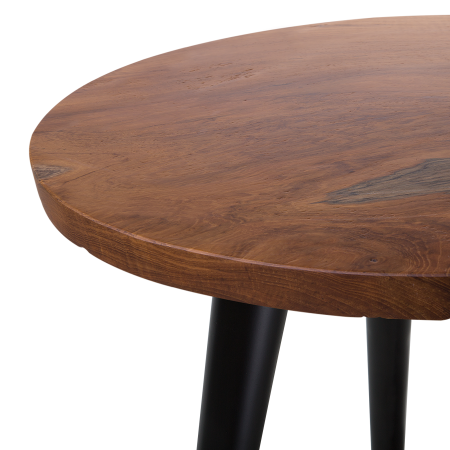 Side Table DETAH Teak Wood Dark Brown [3]