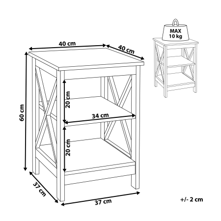 Side Table FOSTER Black [2]