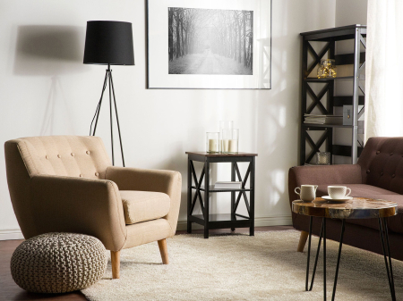 Mese - Masă laterală FOSTER Negru