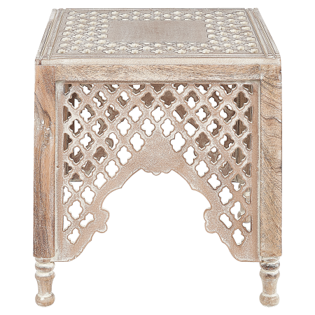 Masă laterală KADMA Lemn de mango Maro deschis [3]