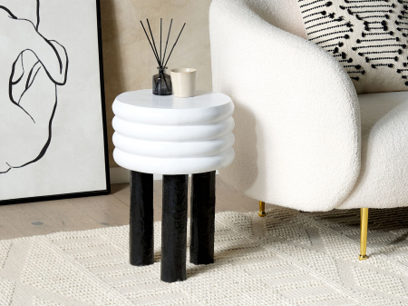 Mese - Masă laterală KIKIWA Metal Alb