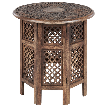 KUMALI Side Table Mango Wood Brown [1]