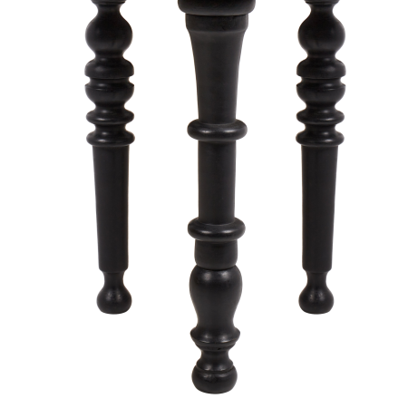 Side Table LEETON Mango Wood Black [4]