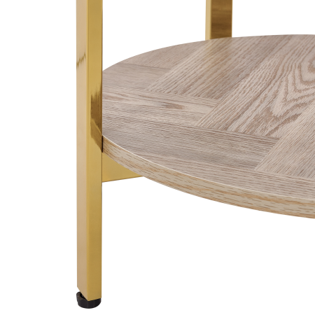 Side table LOVELL Tempered Glass Gold [4]