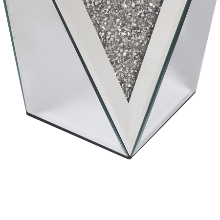 Masă laterală LUXEY Sticlă Argintiu reflexiv [5]