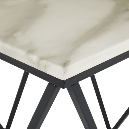 MALIBU Side table Marble/Black [4]