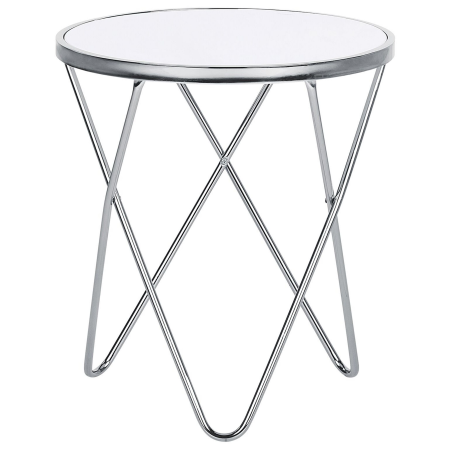 MERIDIAN Side table Tempered glass Silver [1]
