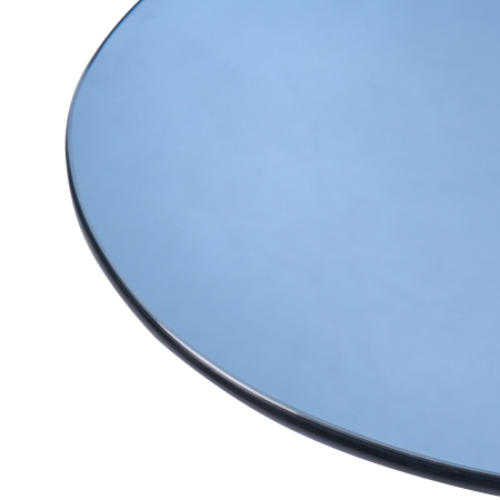MINTO side table Tempered glass Blue with wheels [5]