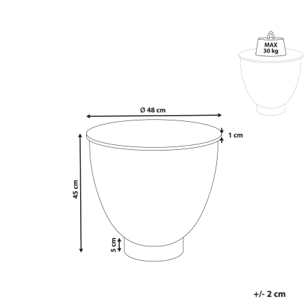 Side table NADINE Ceramic Black with storage [2]