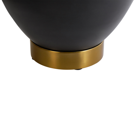 Side table NADINE Ceramic Black with storage [6]