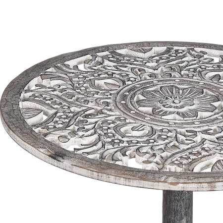 Masă laterală NAPARA Lemn de mango Gri [3]