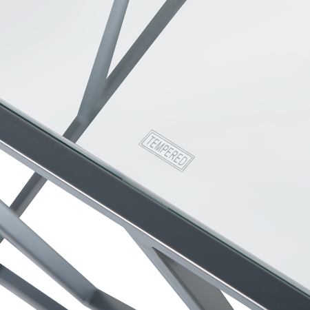 Side Table ORLAND Glass Silver [6]